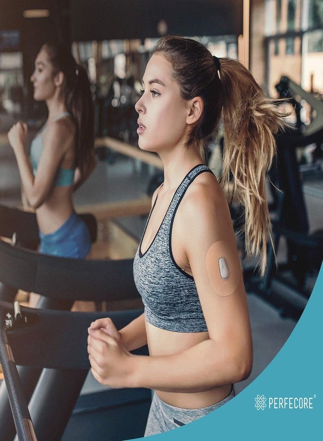 Perfecore Adhesive Bandage Patches Compatible with Dexcom G6 (30-Pack Set) – Waterproof, Sweatproof Continuous Glucose Monitor Sensor Cover Tape for Sensitive Skin - Image 4